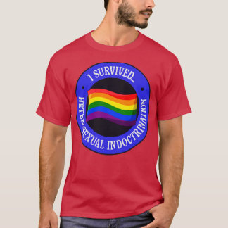 Camiseta Sobreviví al Orgullo de adoctrinamiento heterosexu