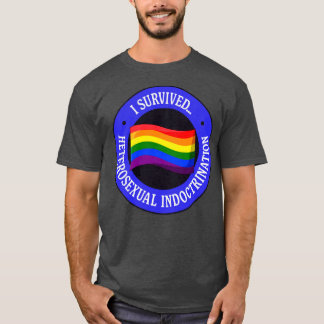 Camiseta Sobreviví al Orgullo de adoctrinamiento heterosexu