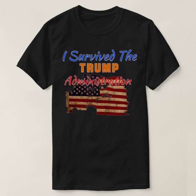 Camiseta Sobreviví Al País De La Administración Trump No S (Diseño del anverso)
