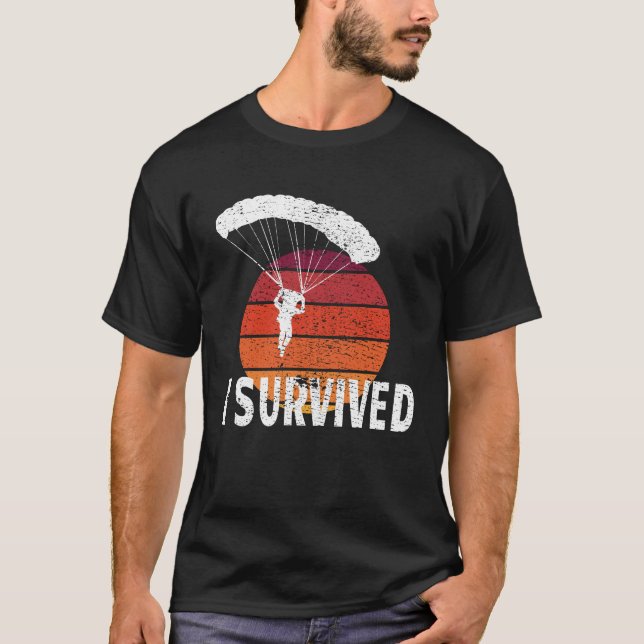 Camiseta Sobreviví al paracaidismo deportivo Extreme (Anverso)