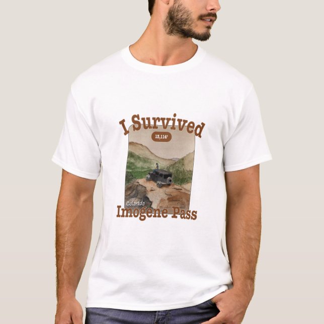 Camiseta Sobreviví al Paso Imogene, Colorado (Anverso)