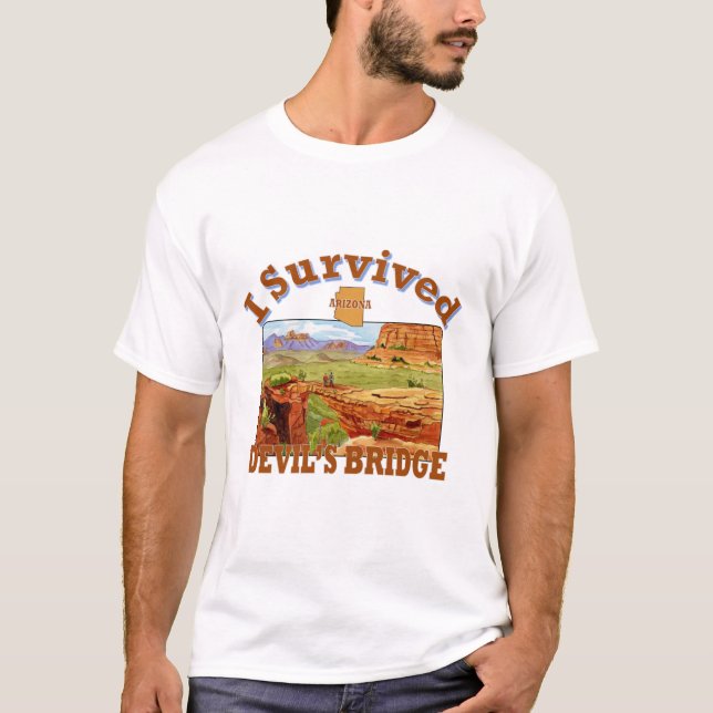 Camiseta Sobreviví al puente del diablo, Arizona (Anverso)