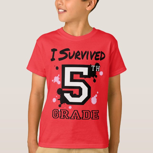 Camiseta Sobreviví al quinto grado (Anverso)