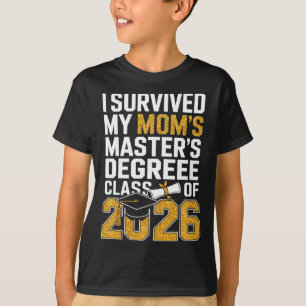 Camiseta Sobreviví al regalo de graduación de la maestría d