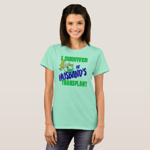 Camiseta Sobreviví al tee femenino de trasplante de mi mar