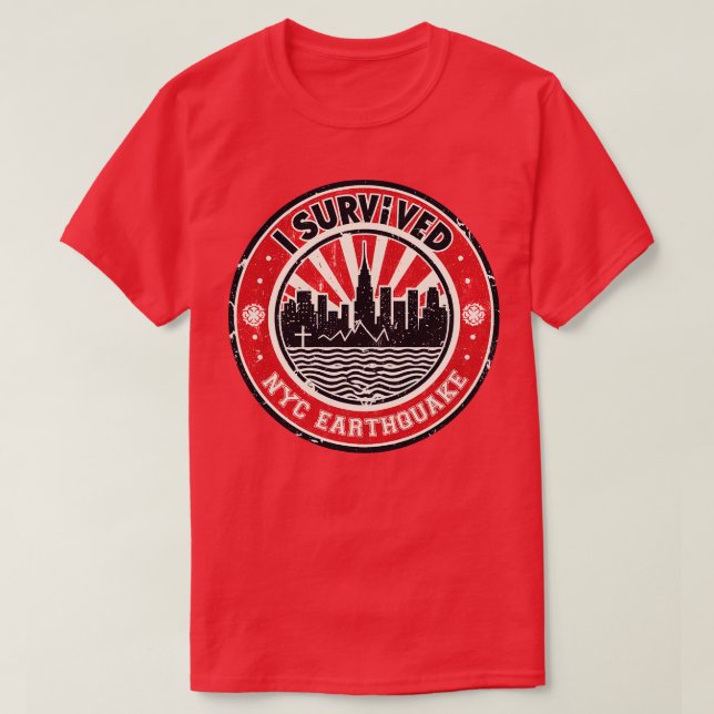 Camiseta Sobreviví Al Terremoto De NYC 2024 2 (Diseño del anverso)