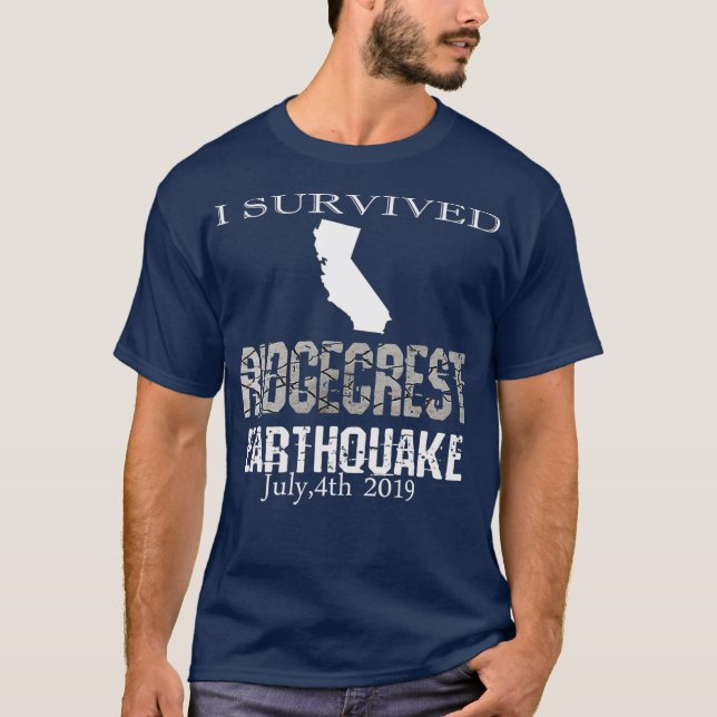 Camiseta Sobreviví al terremoto Ridgecrest el 4 de julio de (Anverso)