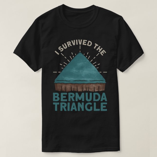 Camiseta Sobreviví al triángulo de las Bermudas (Diseño del anverso)