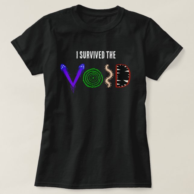 Camiseta Sobreviví al Vacío (Diseño del anverso)