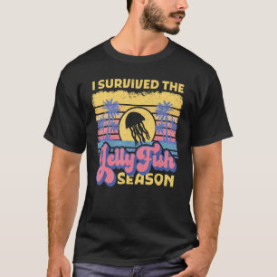 Camiseta Sobreviví Al Verano Retro De La Playa De JellyFish