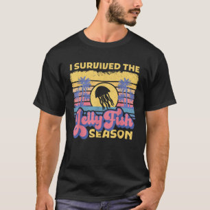 Camiseta Sobreviví Al Verano Retro De La Playa De JellyFish