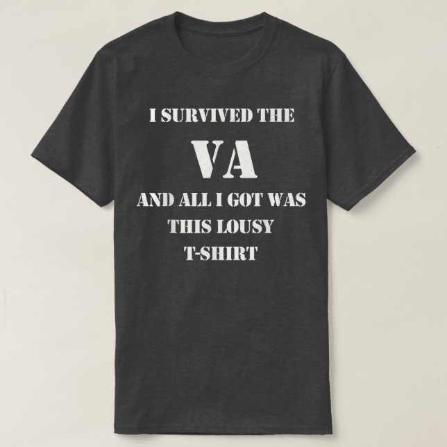 Camiseta Sobreviví al veterano militar de la VA  (Diseño del anverso)