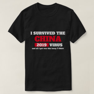 Camiseta Sobreviví al virus CHINA Covid 19 Coronavirus
