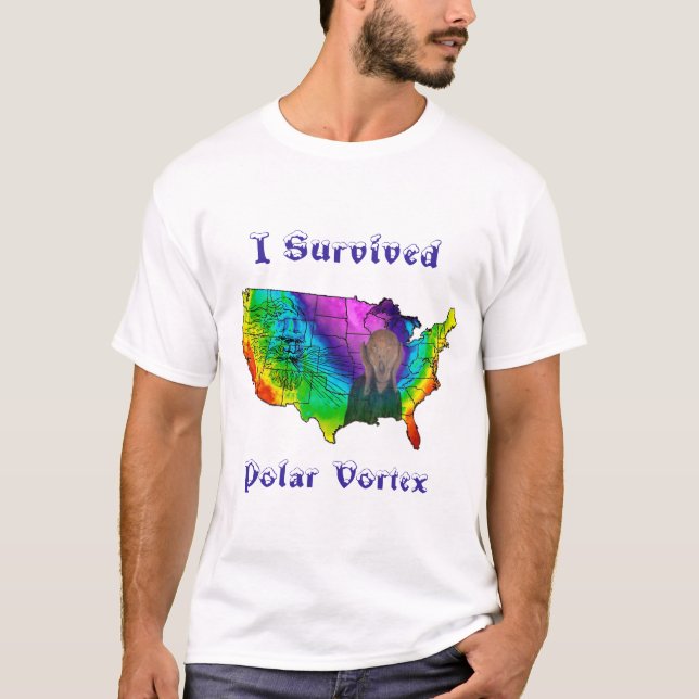 Camiseta Sobreviví al vórtice polar (Anverso)