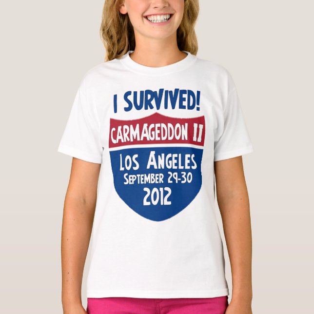Camiseta Sobreviví Carmageddon 2 - cierre de Los Ángeles (Anverso)