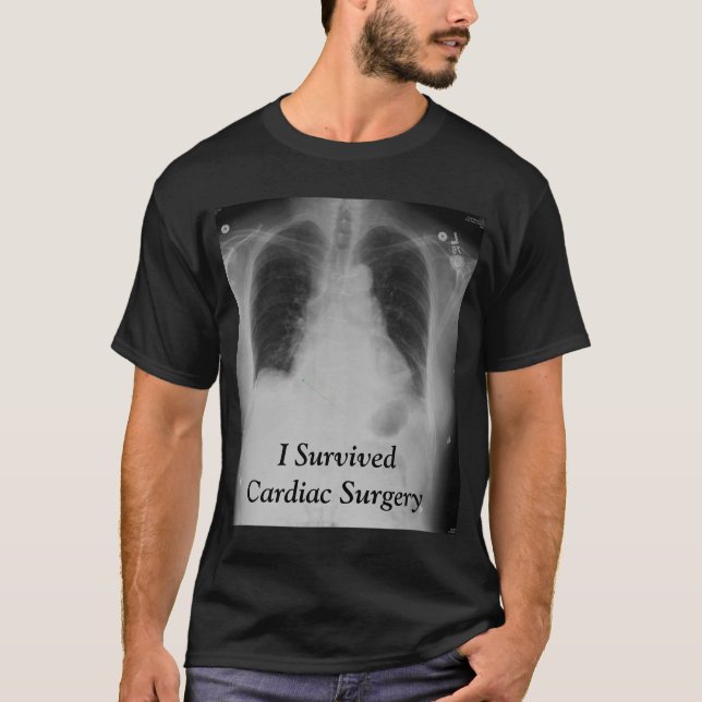 Camiseta Sobreviví el ~ cardiaco T de la cirugía (Anverso)