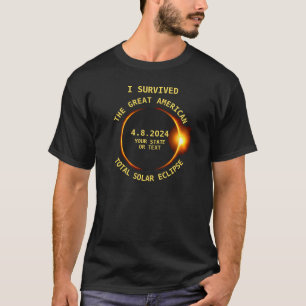 Camiseta Sobreviví el eclipse solar total 8.21.2017 los