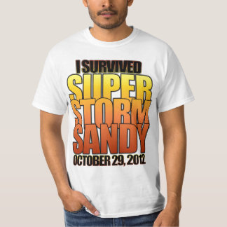Camiseta Sobreviví el huracán estupendo Sandy de la