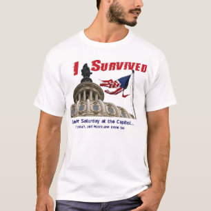 Camiseta Sobreviví el huracán Irene en el capitolio