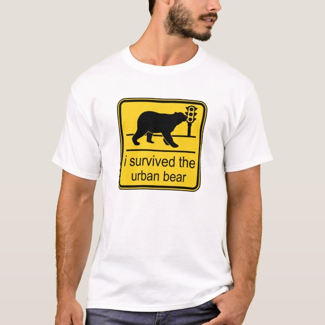 Camiseta sobreviví el oso urbano (Anverso)