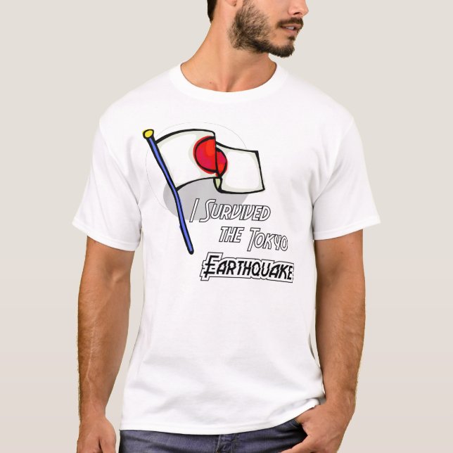Camiseta Sobreviví el terremoto 1 de Tokio (Anverso)