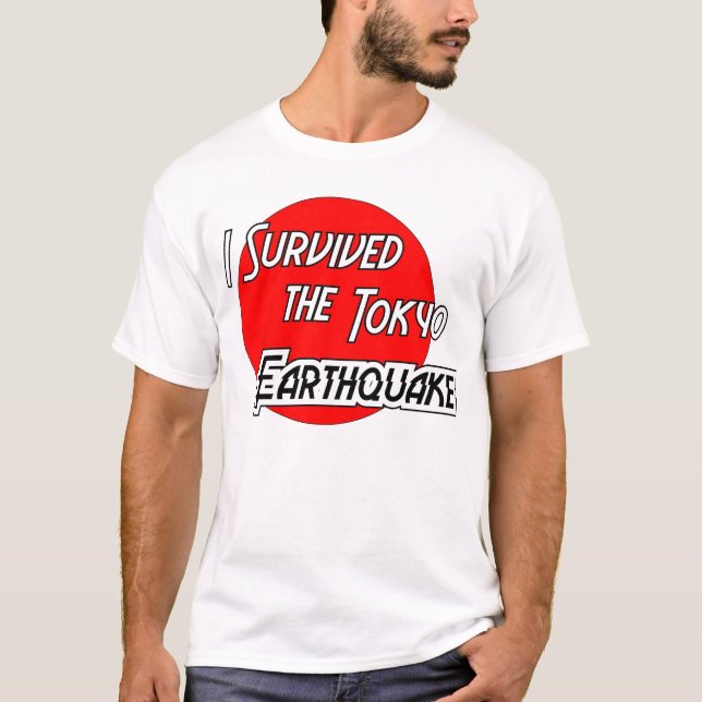 Camiseta Sobreviví el terremoto 3 de Tokio (Anverso)
