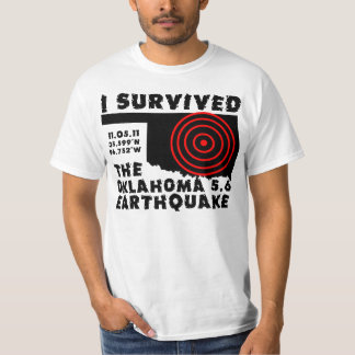 Camiseta Sobreviví el terremoto de Oklahoma