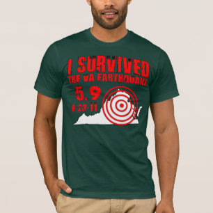 Camiseta Sobreviví el terremoto de Virginia