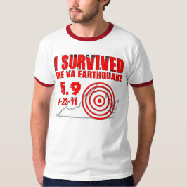 Camiseta Sobreviví el terremoto de Virginia