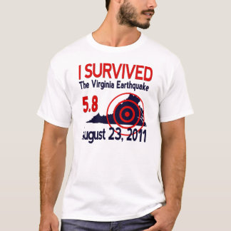 Camiseta Sobreviví el terremoto de Virginia