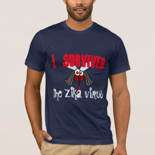 Camiseta "Sobreviví el virus de Zika" con el mosquito