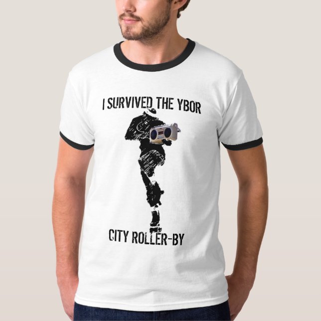 CAMISETA SOBREVIVÍ LA CIUDAD ROLLER-BY DE YBOR (Anverso)