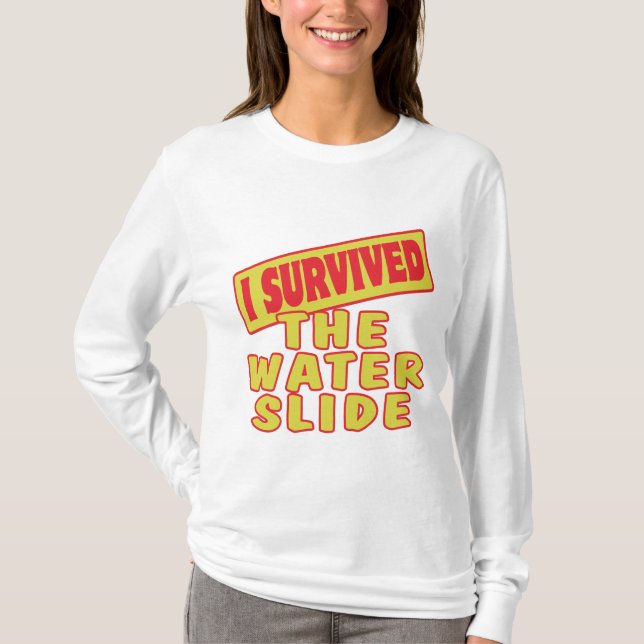 CAMISETA SOBREVIVÍ LA DIAPOSITIVA DE AGUA (Anverso)