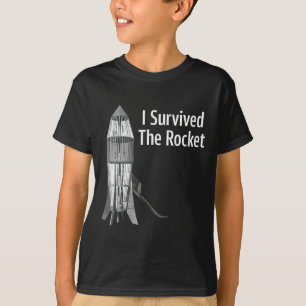 Camiseta Sobreviví la divertida ropa del cohete