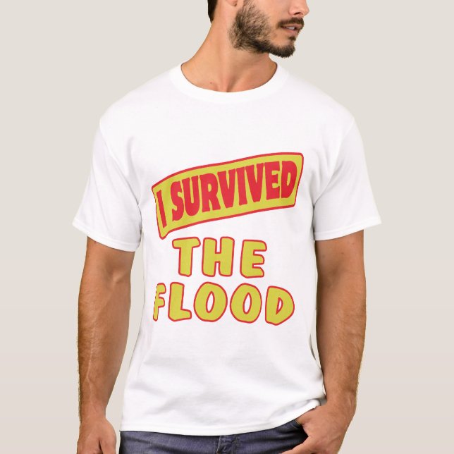 CAMISETA SOBREVIVÍ LA INUNDACIÓN (Anverso)