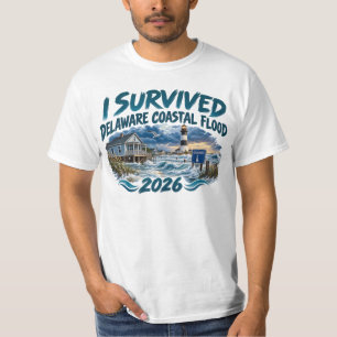 Camiseta Sobreviví la inundación costera de Delaware 2026 S