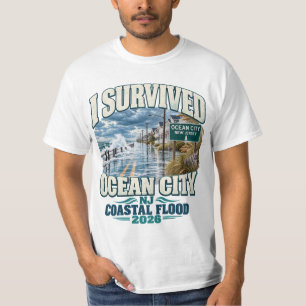 Camiseta Sobreviví la inundación costera de Ocean City NJ 2