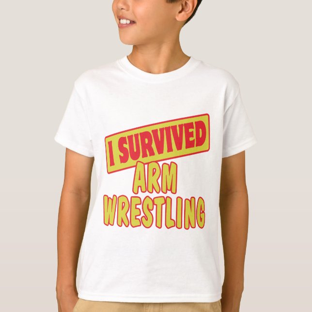CAMISETA SOBREVIVÍ LA LUCHA DE BRAZOS (Anverso)