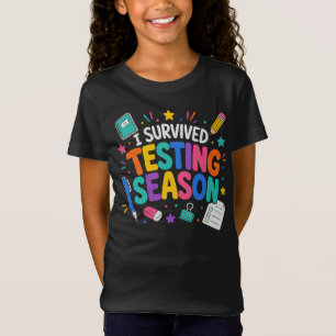 Camiseta Sobreviví la Temporada de Exámenes Humor Escolar
