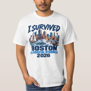 Camiseta Sobreviví la tormenta costera de Boston 2026 - Bos