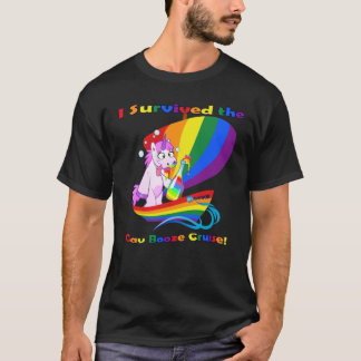 Camiseta ¡"Sobreviví la travesía gay de los licores! "