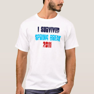 Camiseta Sobreviví las vacaciones de primavera 2011