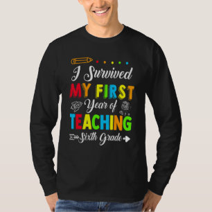 Camiseta Sobreviví mi primer año enseñando 6to grado de vue