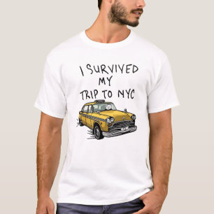 Camiseta Sobreviví mi viaje a NYC Taxi de Nueva York
