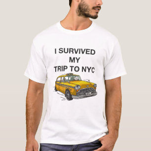 Camiseta Sobreviví mi viaje a NYC Taxi divertido