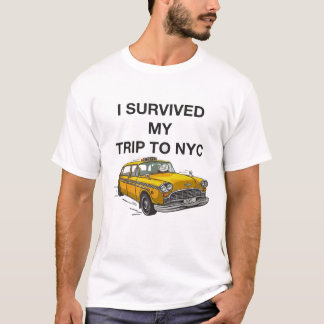 Camiseta Sobreviví mi viaje a NYC Taxi divertido