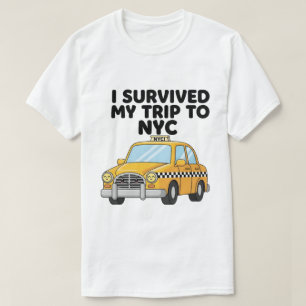 Camiseta Sobreviví mi viaje al taxi de la ciudad de Nueva Y