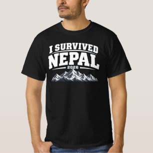 Camiseta Sobreviví Nepal 2026 Viajero Australiano Himalaya