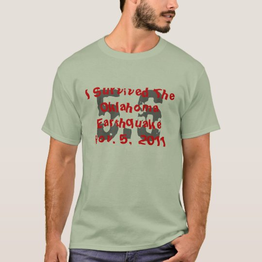 Camiseta Sobreviví Oklahoma terremoto el 5 de noviembre de