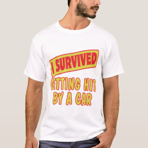 CAMISETA SOBREVIVÍ QUE ME GOLPEARON EN UN COCHE